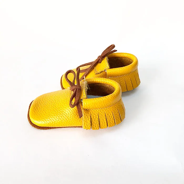 Rowan Leather Moccasins - Mustard