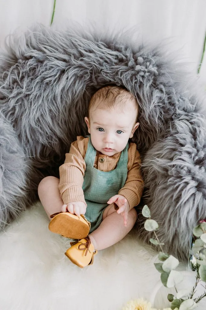 Rowan Leather Moccasins - Mustard