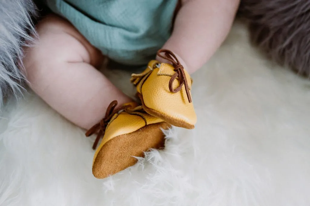 Rowan Leather Moccasins - Mustard