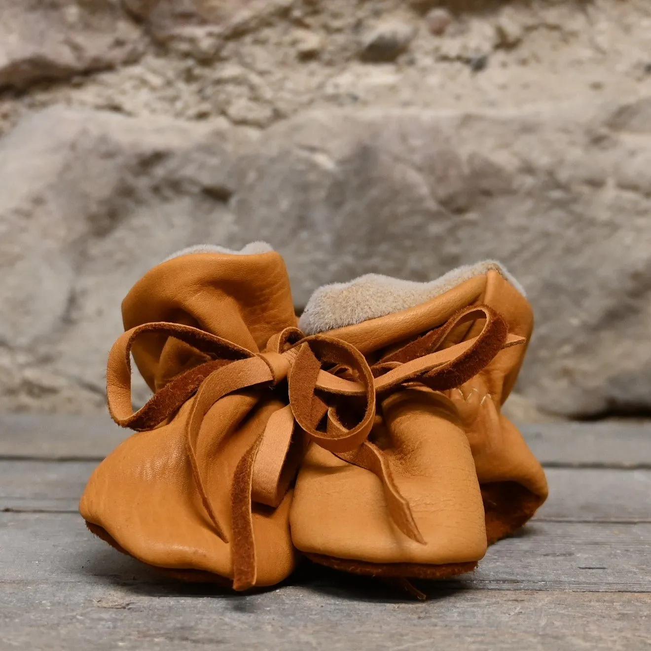 Saddle Brown Baby Moccasins