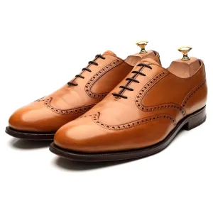 'Sorbonne' Tan Brown Leather Oxford Brogues UK 10 F