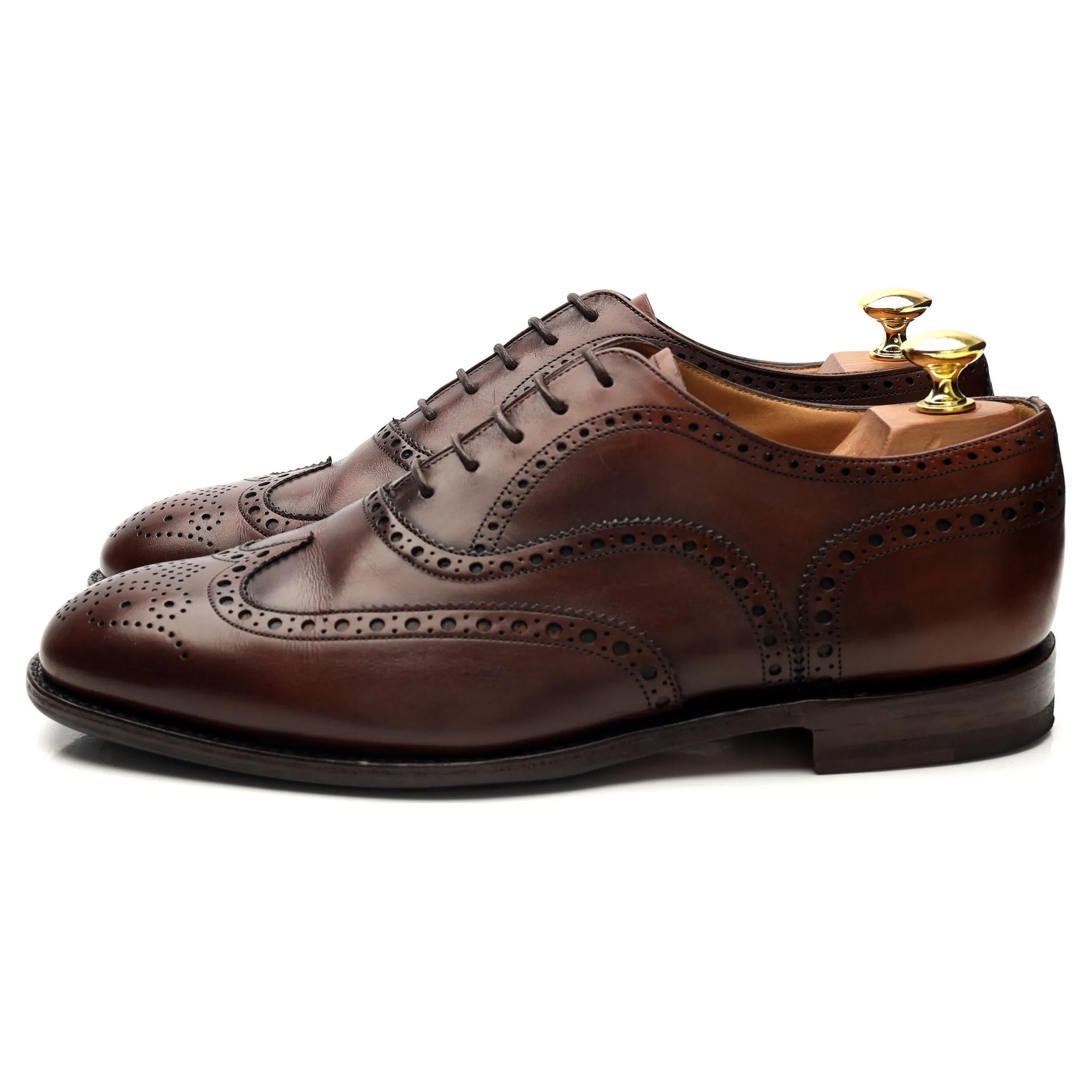 'Tarvin' Brown Leather Oxford Brogues UK 8.5 F