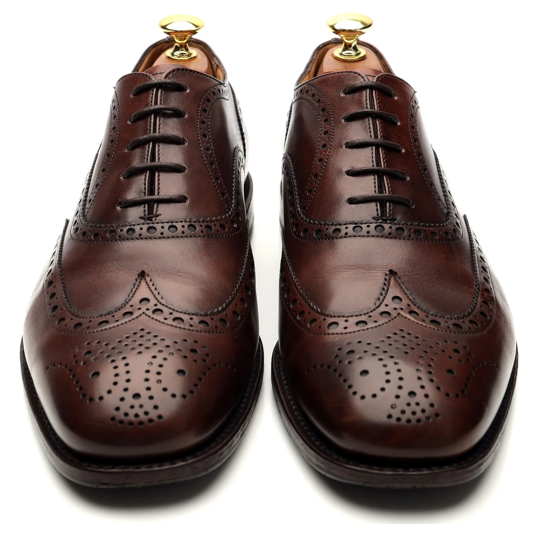 'Tarvin' Brown Leather Oxford Brogues UK 8.5 F