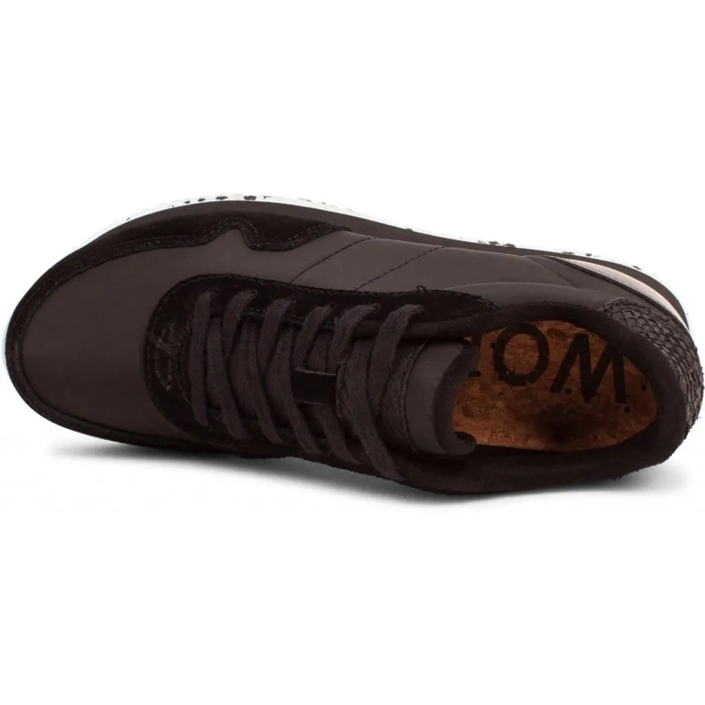 WODEN Nora Suede Mesh Sneakers Black Pewter