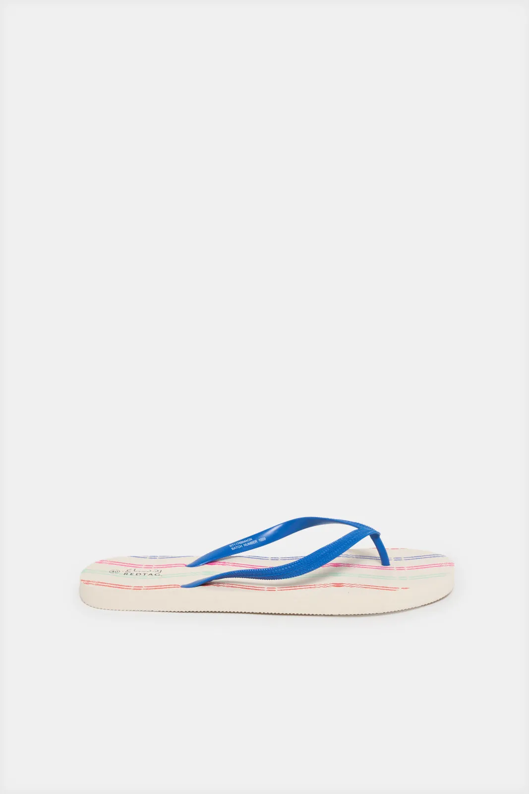 Women Blue Stripe Flipflop