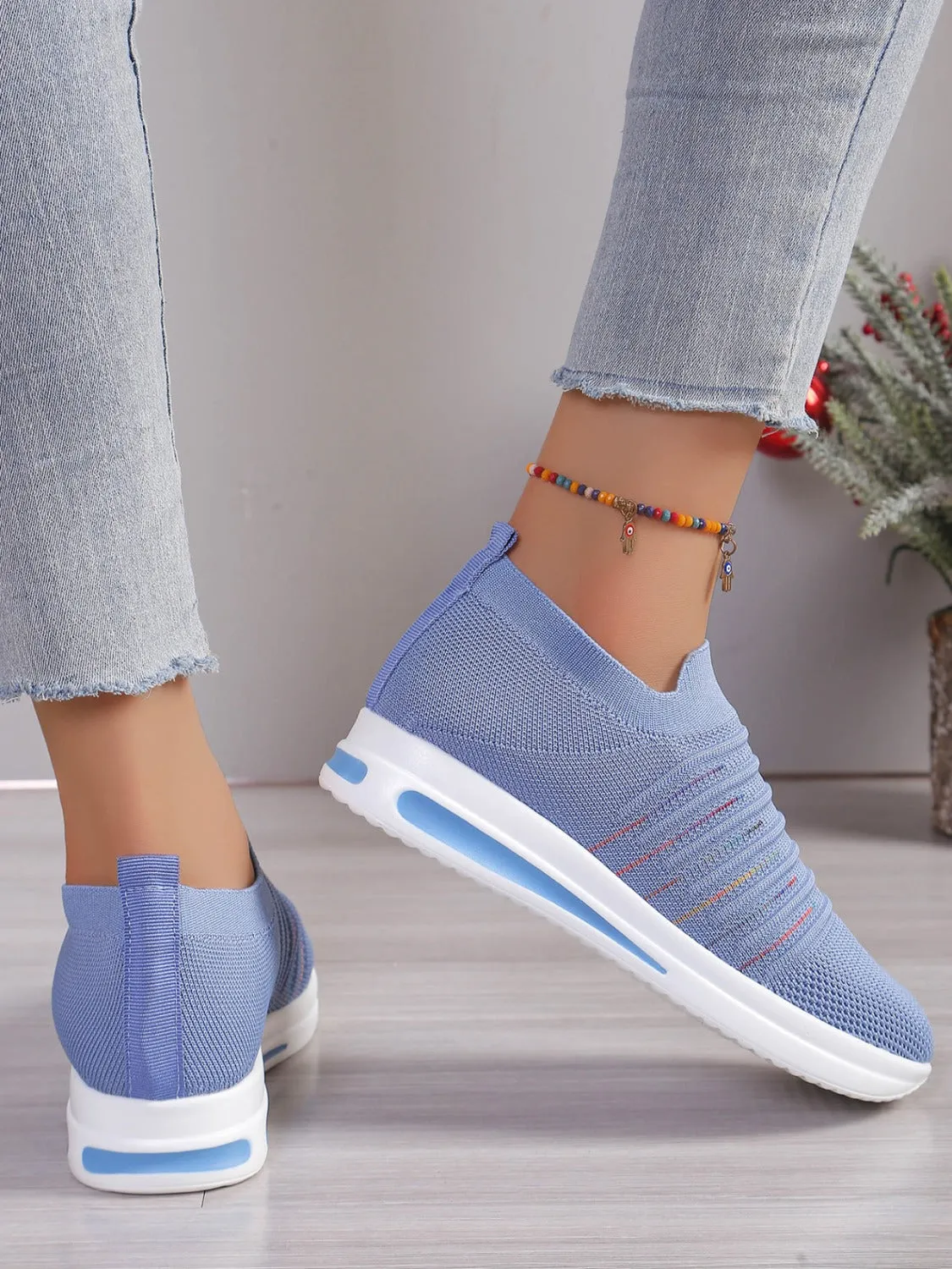 Women's Breathable Mesh Wedge Sneakers