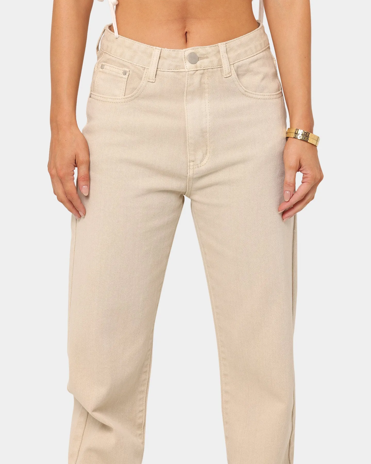 XXIII Women's Tess Wide Leg Jean Beige