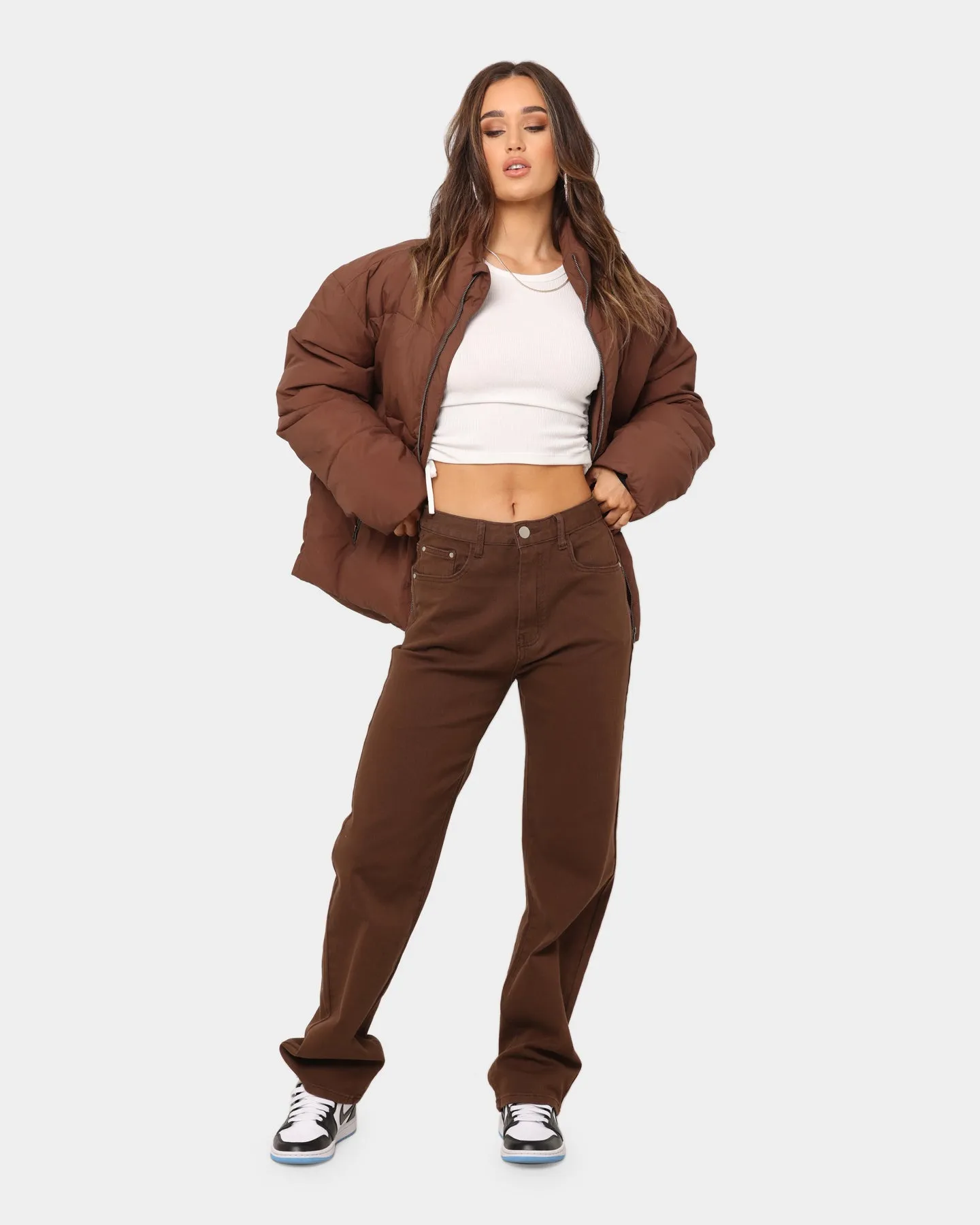 XXIII Women's Tess Wide Leg Jean Chocolate