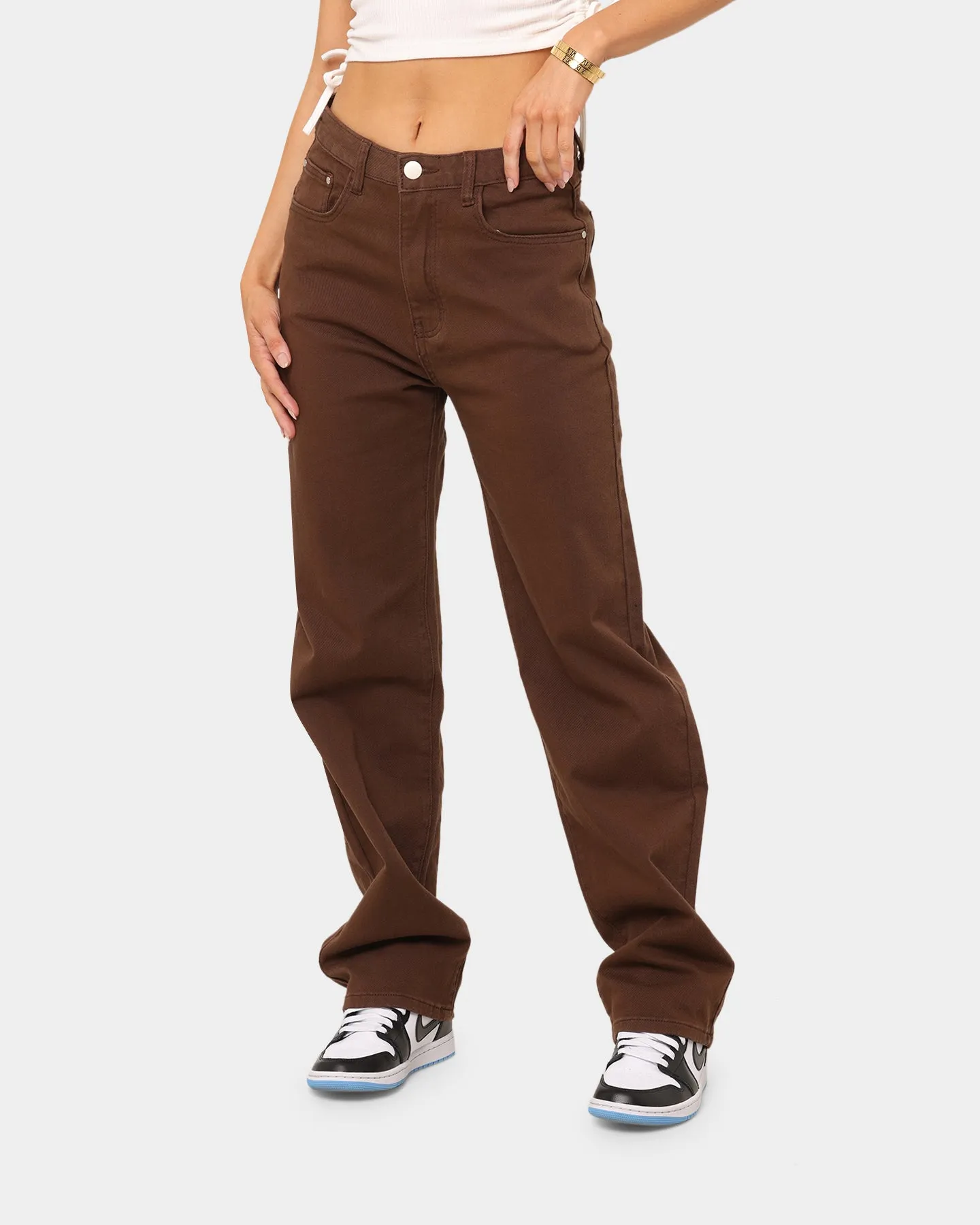 XXIII Women's Tess Wide Leg Jean Chocolate