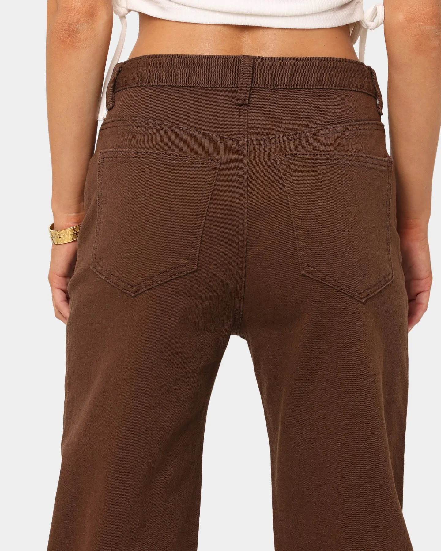 XXIII Women's Tess Wide Leg Jean Chocolate