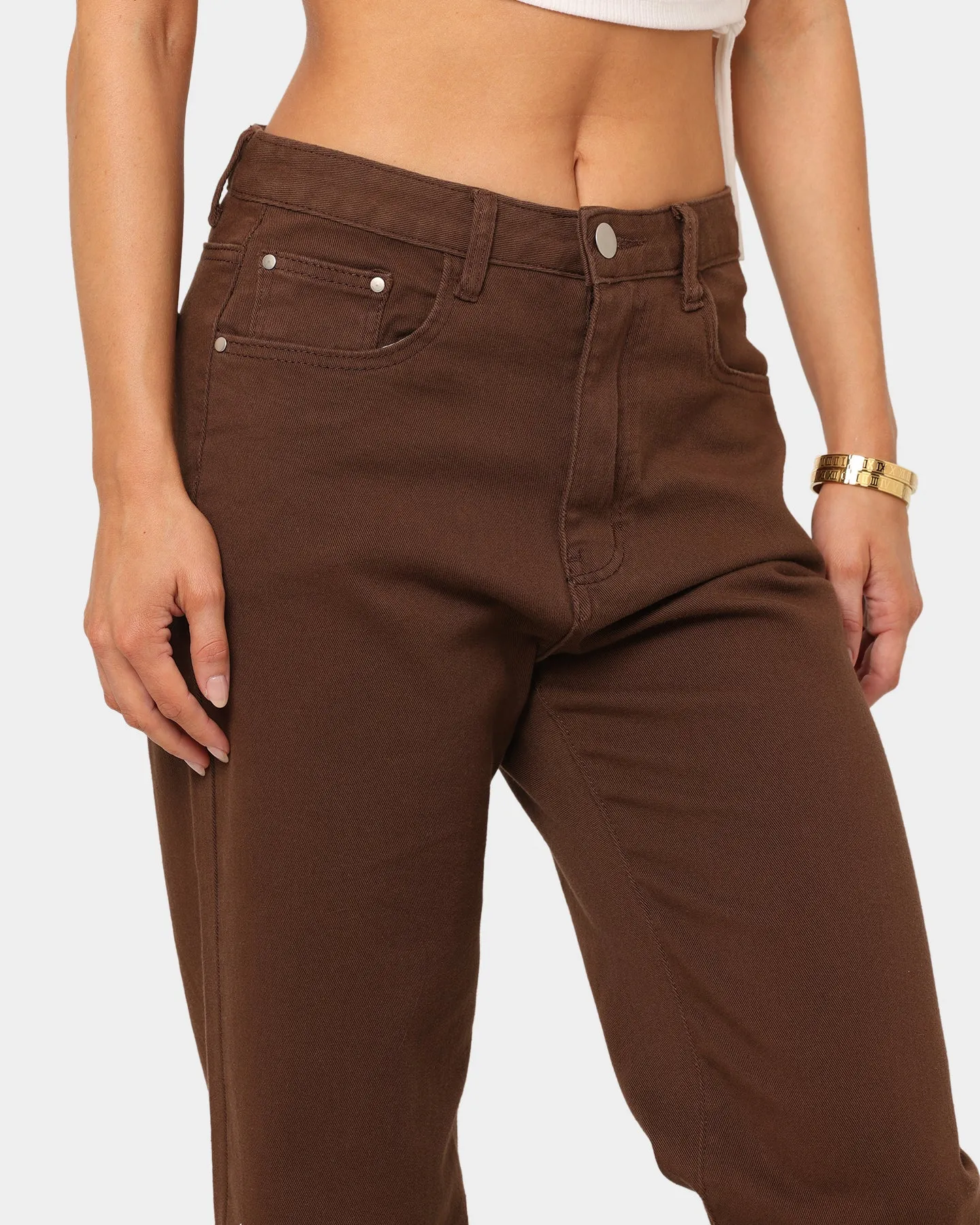 XXIII Women's Tess Wide Leg Jean Chocolate